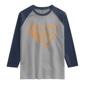 San Francisco Raglan Shirt SF Leopard Heart US State Baseball Fan Team Spirit TS10 Sport Gray Navy Print Your Wear