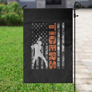 Baseball Player Tiger Garden Flag Team Spirit American Flag USA Camo Patriotic Graphic TS10 Print Your Wear