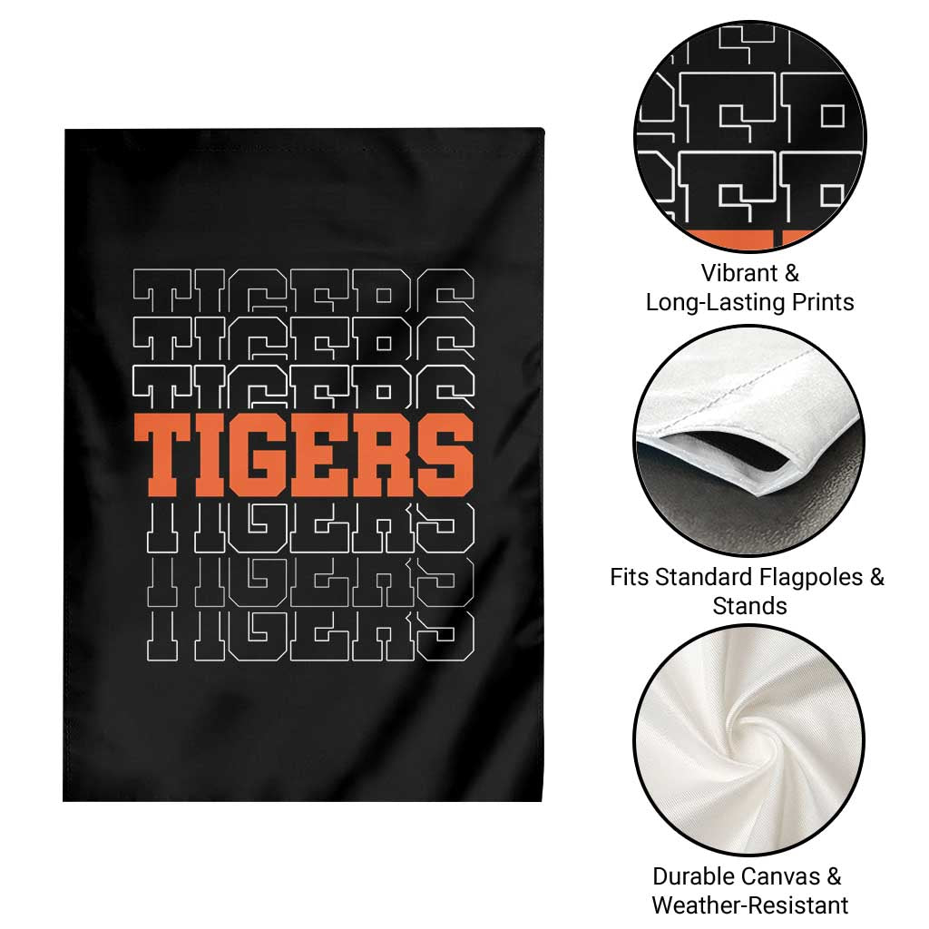 Vintage Tiger Garden Flag Last Name Vintage Sports Jersey Style TS10 Print Your Wear