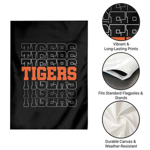 Vintage Tiger Garden Flag Last Name Vintage Sports Jersey Style TS10 Print Your Wear