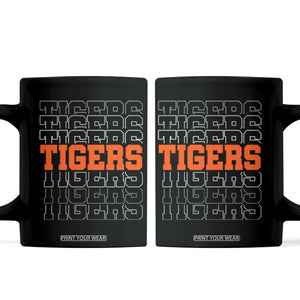Vintage Tiger Coffee Mug Last Name Vintage Sports Jersey Style TS10 Black Print Your Wear