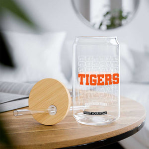 Vintage Tiger Glass Can Last Name Vintage Sports Jersey Style TS10 Print Your Wear