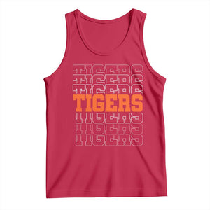 Vintage Tiger Tank Top Last Name Vintage Sports Jersey Style TS10 Red Print Your Wear