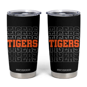 Vintage Tiger Tumbler Cup Last Name Vintage Sports Jersey Style TS10 Black Print Your Wear