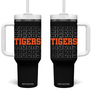 Vintage Tiger Tumbler With Handle Last Name Vintage Sports Jersey Style TS10 One Size: 40 oz Black Print Your Wear