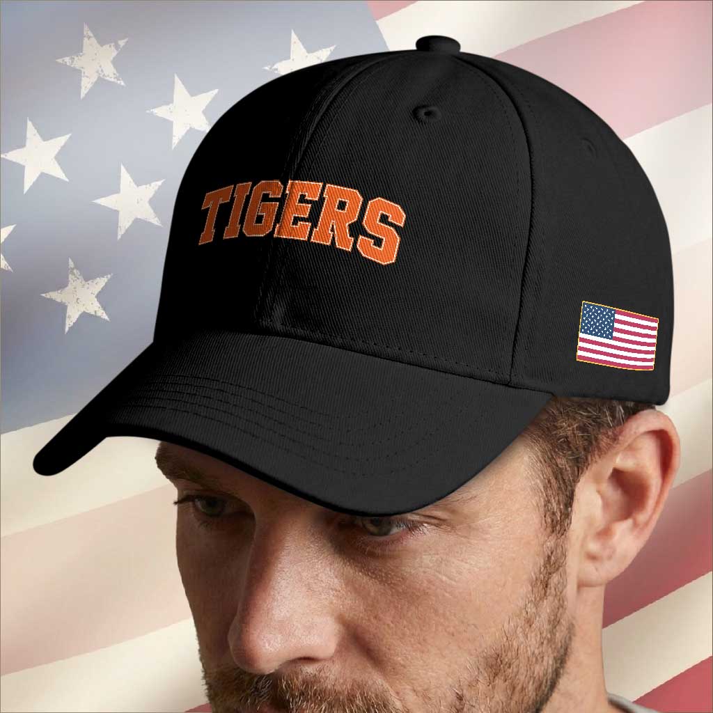 Vintage Tiger Baseball Cap Varsity Name Vintage Sports Jersey Style TS10 Print Your Wear