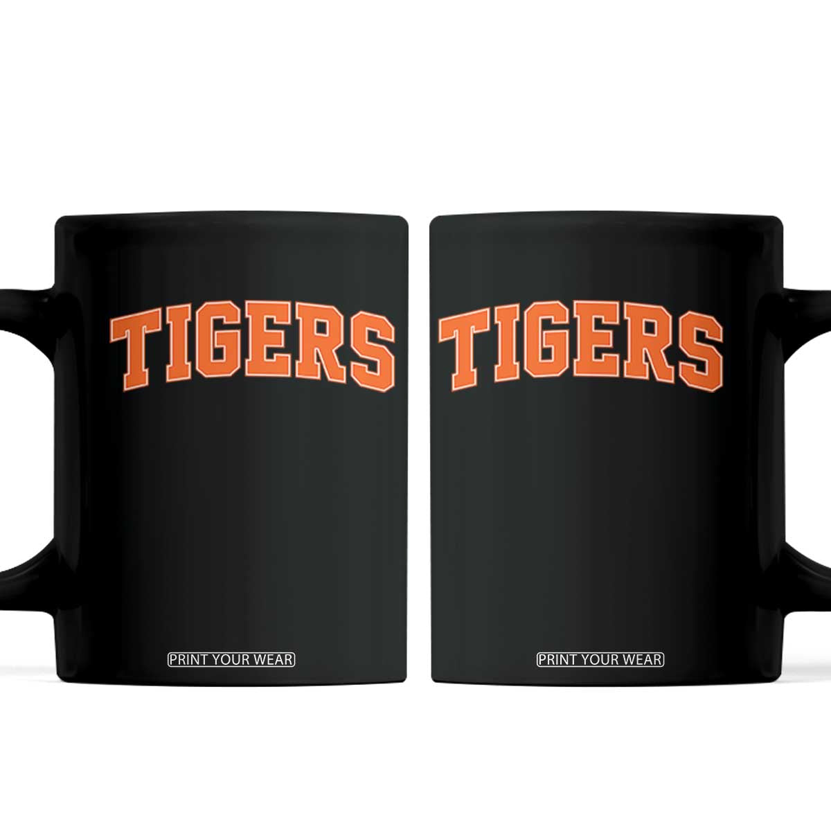 Vintage Tiger Coffee Mug Varsity Name Vintage Sports Jersey Style TS10 Black Print Your Wear