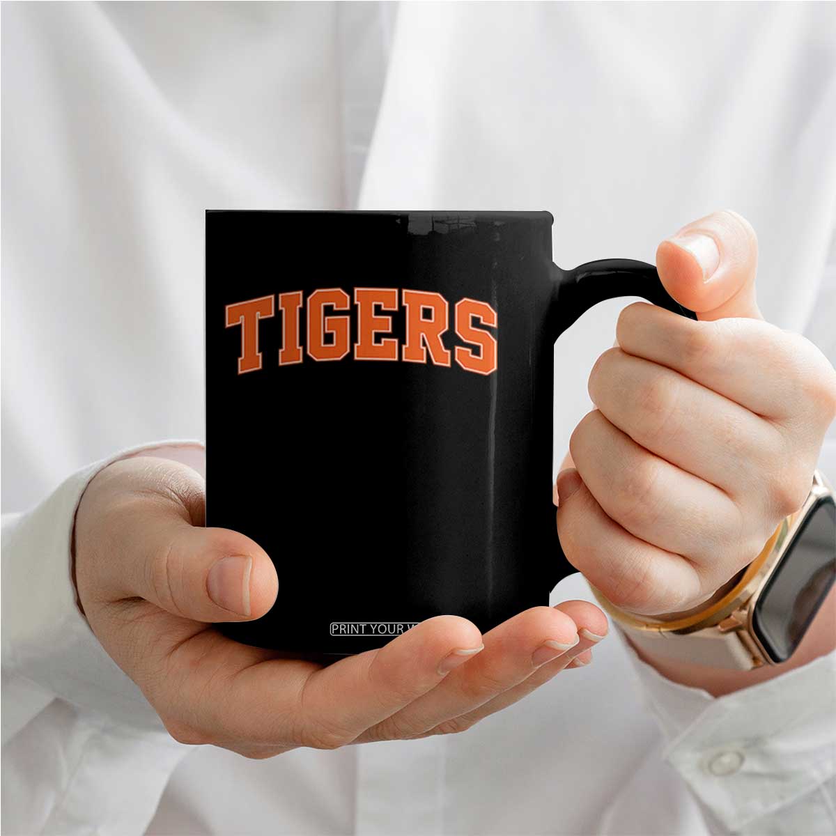 Vintage Tiger Coffee Mug Varsity Name Vintage Sports Jersey Style TS10 Print Your Wear
