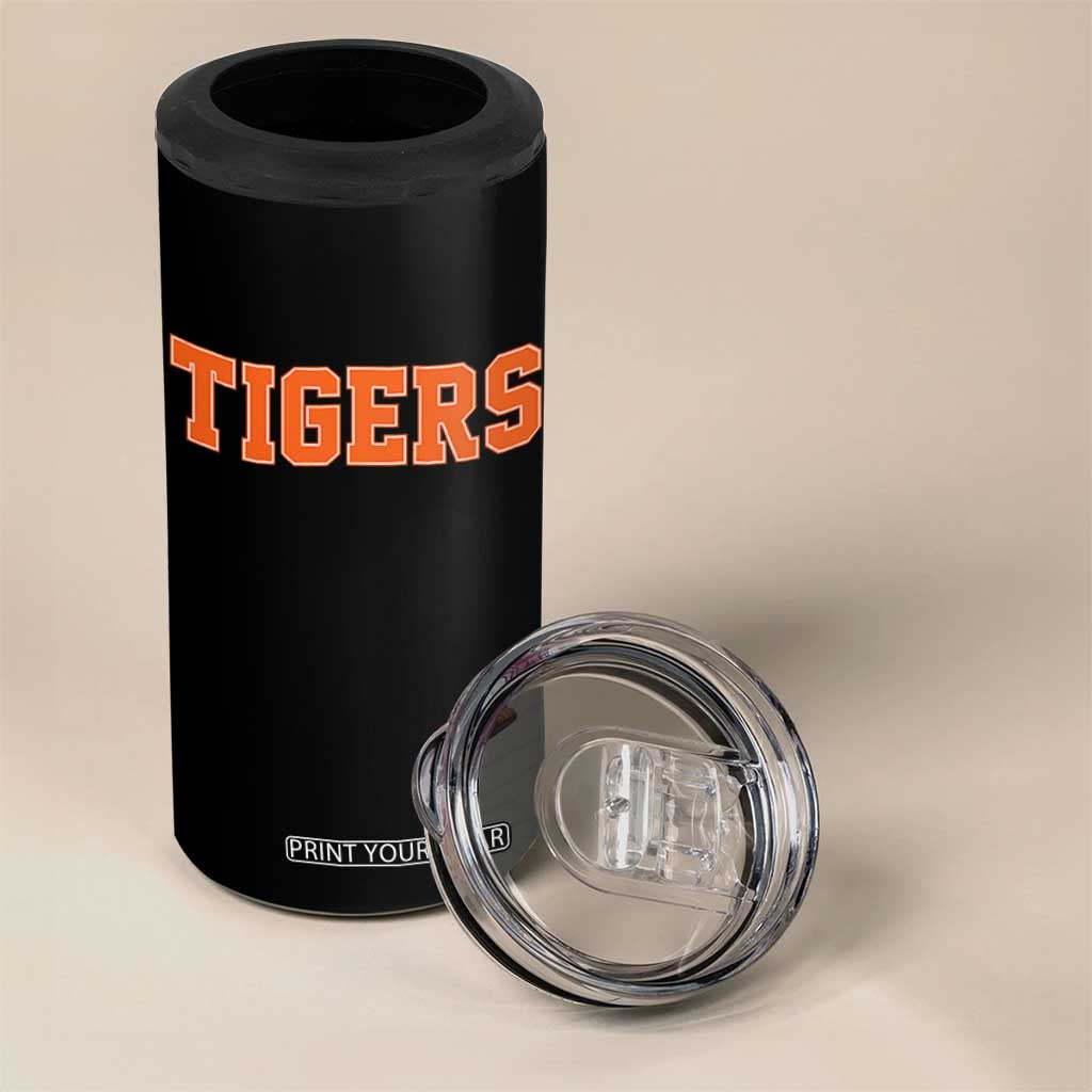 Vintage Tiger 4 in 1 Can Cooler Tumbler Varsity Name Vintage Sports Jersey Style TS10 Print Your Wear