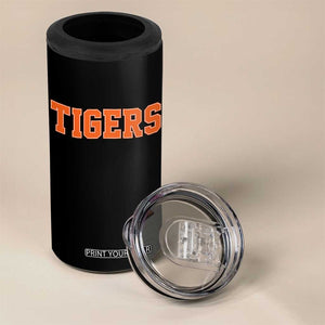 Vintage Tiger 4 in 1 Can Cooler Tumbler Varsity Name Vintage Sports Jersey Style TS10 Print Your Wear