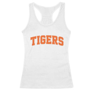 Vintage Tiger Racerback Tank Top Varsity Name Vintage Sports Jersey Style TS10 White Print Your Wear