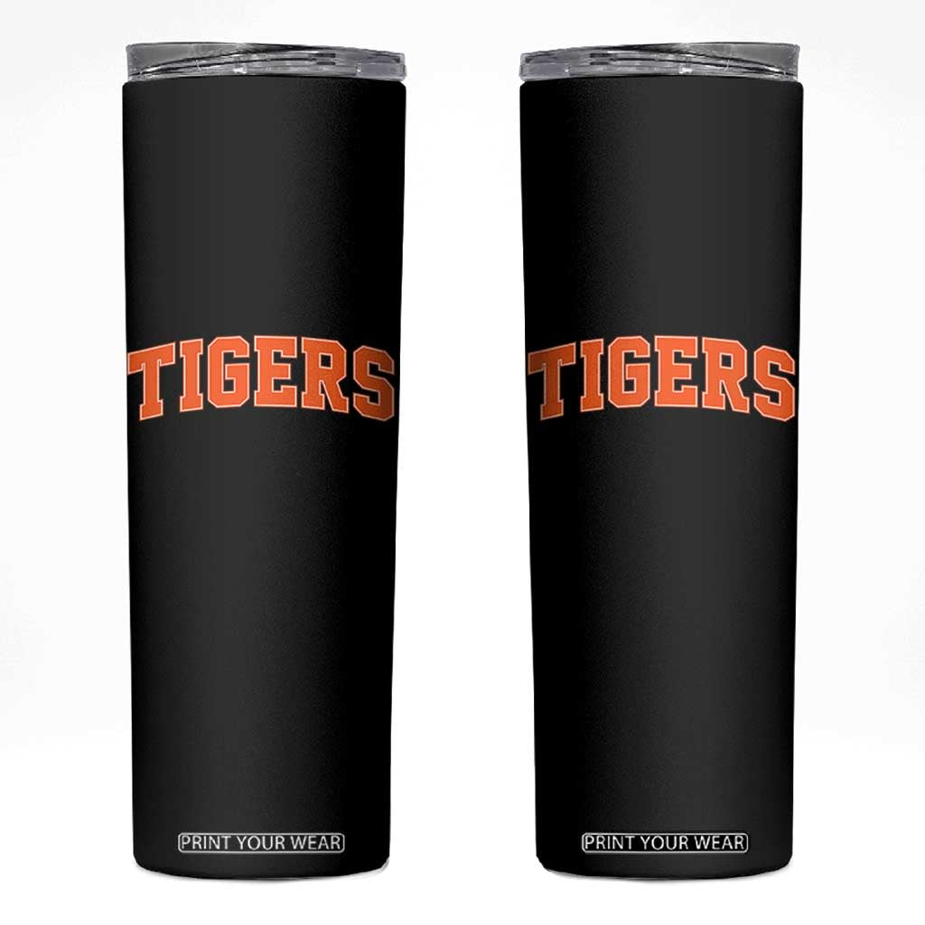 Vintage Tiger Skinny Tumbler Varsity Name Vintage Sports Jersey Style TS10 Black Print Your Wear