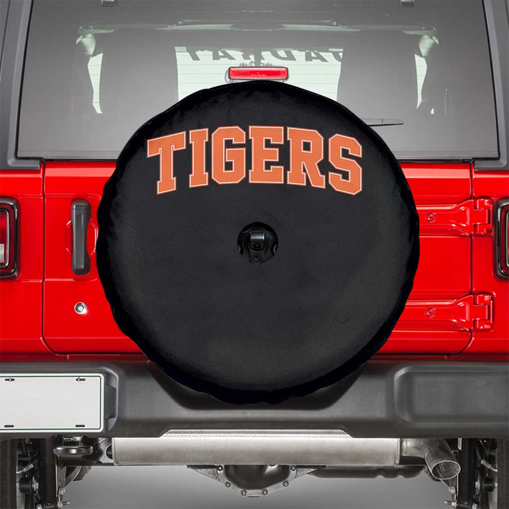 Vintage Tiger Spare Tire Cover Varsity Name Vintage Sports Jersey Style TS10 Black Print Your Wear