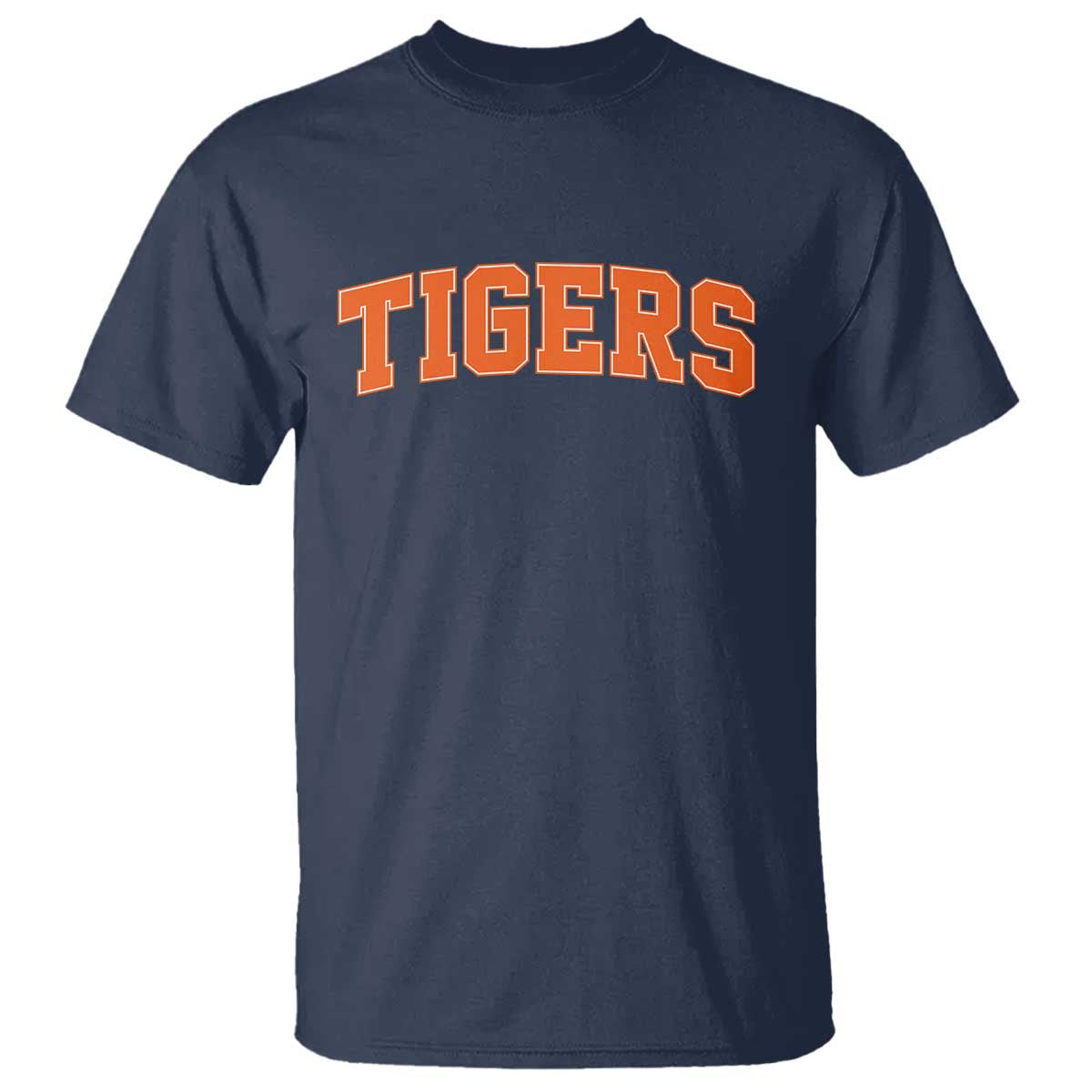 Vintage Tiger T Shirt Varsity Name Vintage Sports Jersey Style TS10 Navy Print Your Wear