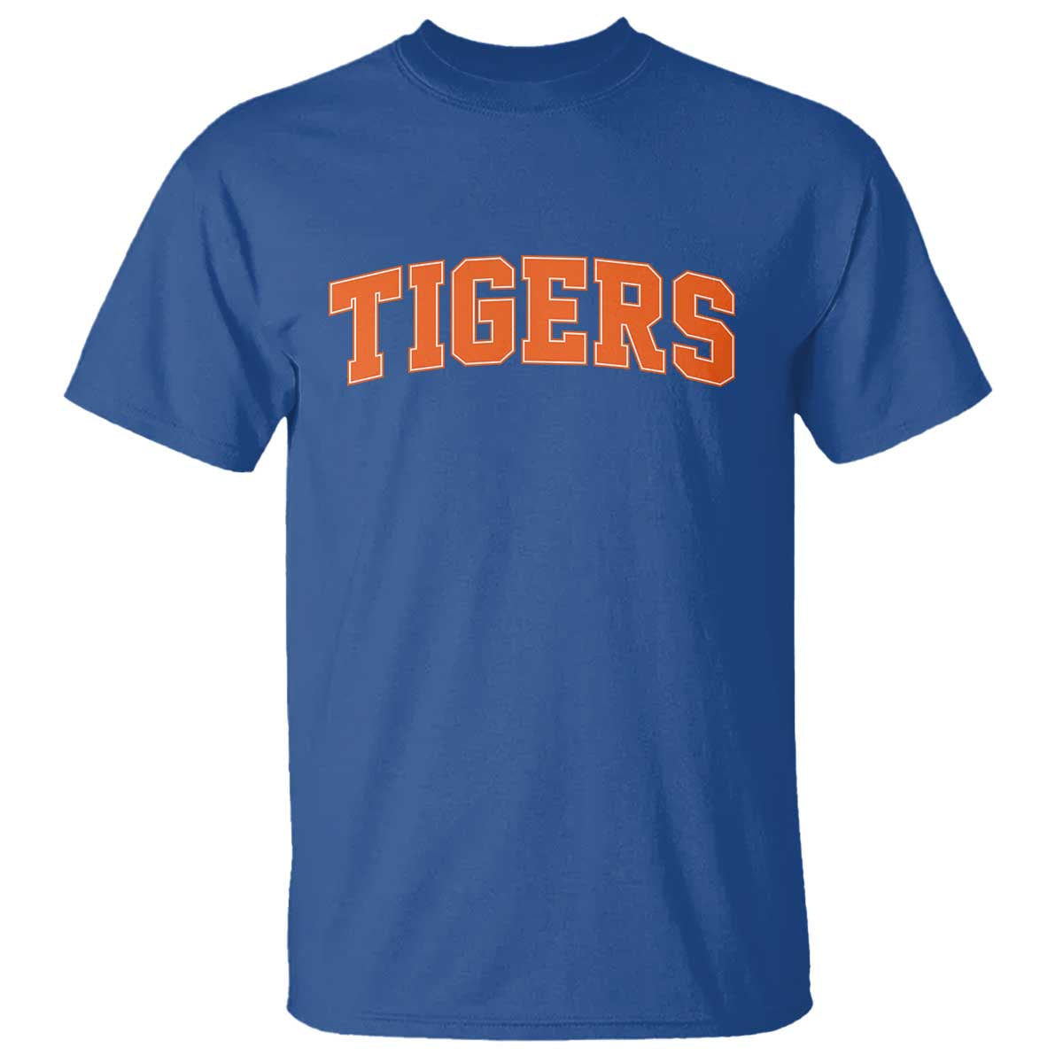 Vintage Tiger T Shirt Varsity Name Vintage Sports Jersey Style TS10 Royal Blue Print Your Wear