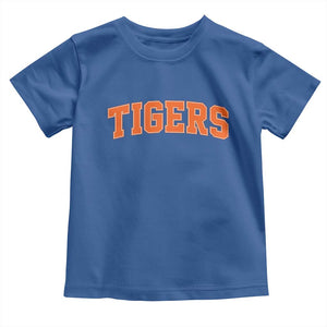 Vintage Tiger Toddler T Shirt Varsity Name Vintage Sports Jersey Style TS10 Royal Blue Print Your Wear