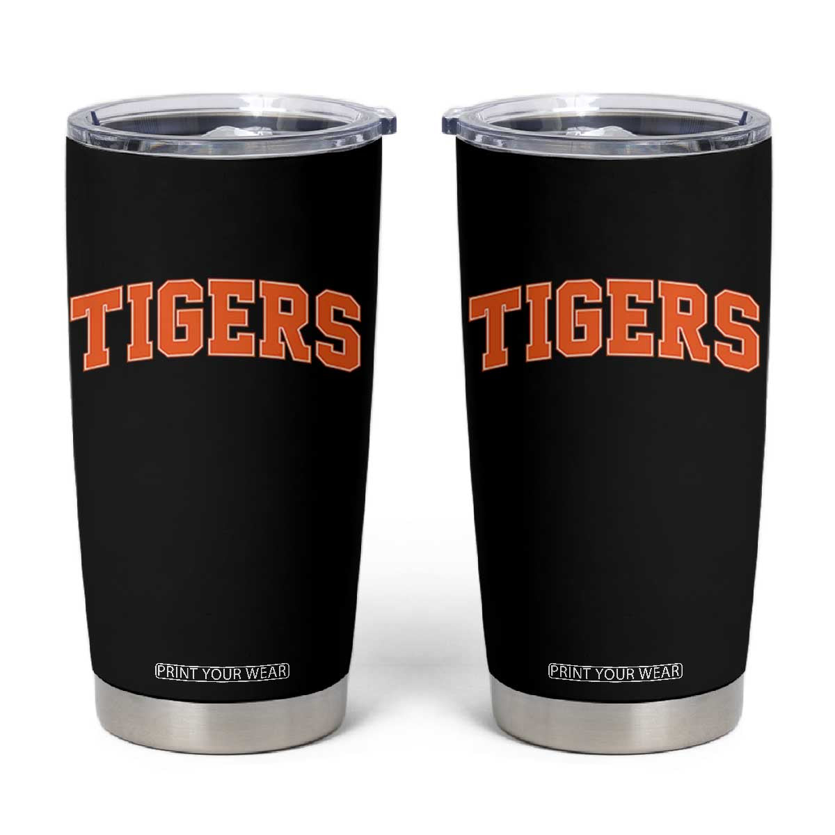 Vintage Tiger Tumbler Cup Varsity Name Vintage Sports Jersey Style TS10 Black Print Your Wear