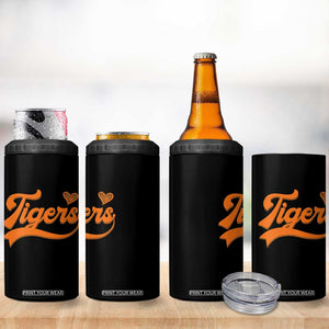 Vintage Tiger 4 in 1 Can Cooler Tumbler Varsity Name Script Vintage Sports Jersey Style TS10 Print Your Wear