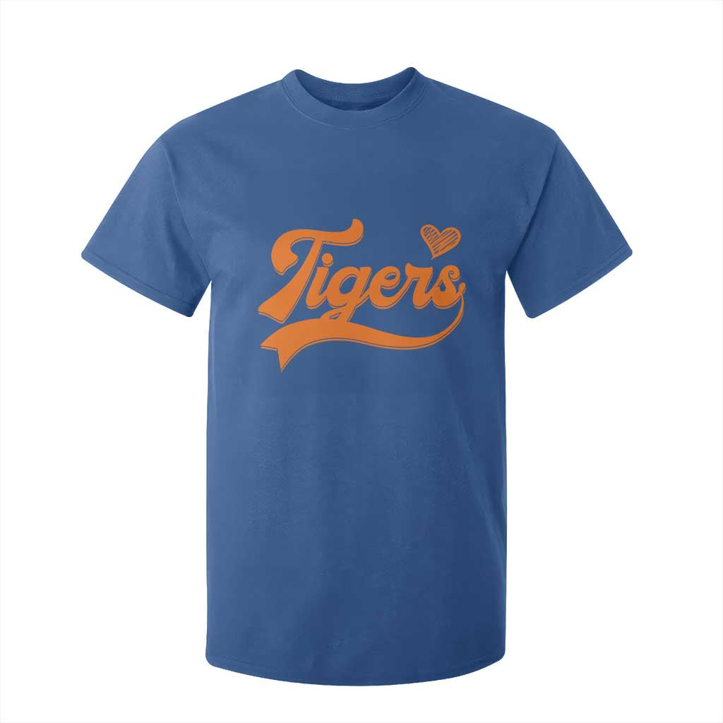Vintage Tiger T Shirt For Kid Varsity Name Script Vintage Sports Jersey Style TS10 Royal Blue Print Your Wear
