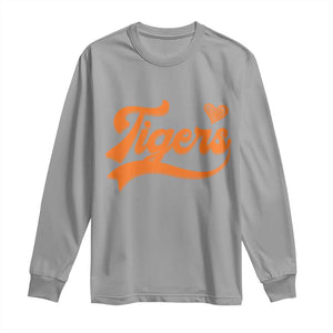 Vintage Tiger Long Sleeve Shirt Varsity Name Script Vintage Sports Jersey Style TS10 Sport Gray Print Your Wear