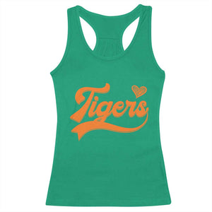 Vintage Tiger Racerback Tank Top Varsity Name Script Vintage Sports Jersey Style TS10 Irish Green Print Your Wear