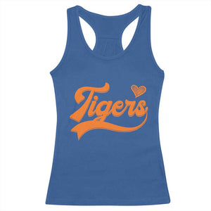 Vintage Tiger Racerback Tank Top Varsity Name Script Vintage Sports Jersey Style TS10 Royal Blue Print Your Wear