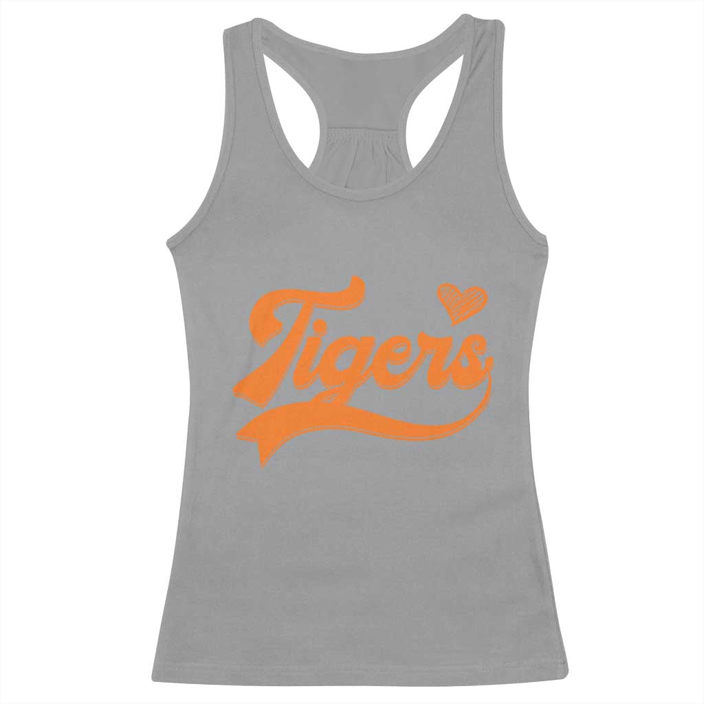 Vintage Tiger Racerback Tank Top Varsity Name Script Vintage Sports Jersey Style TS10 Sport Gray Print Your Wear