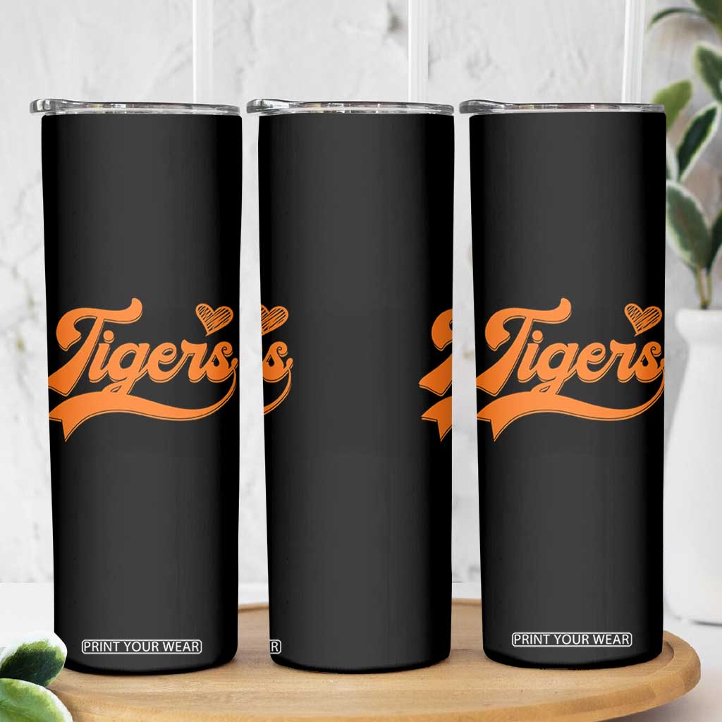 Vintage Tiger Skinny Tumbler Varsity Name Script Vintage Sports Jersey Style TS10 Print Your Wear