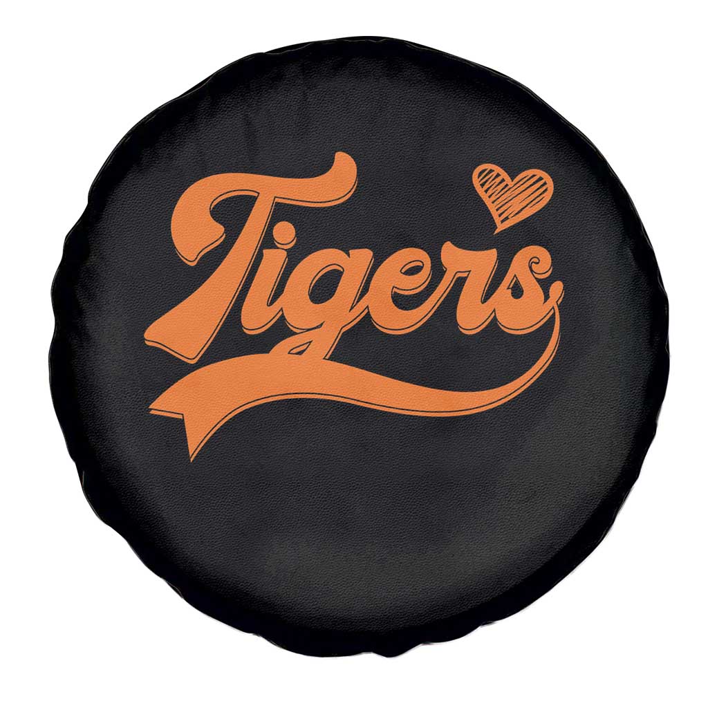 Vintage Tiger Spare Tire Cover Varsity Name Script Vintage Sports Jersey Style TS10 Print Your Wear