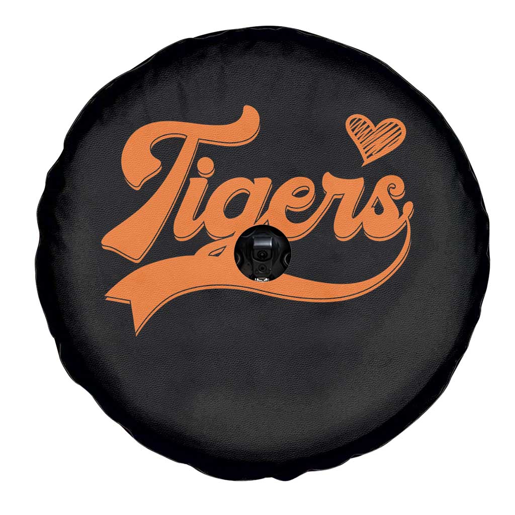 Vintage Tiger Spare Tire Cover Varsity Name Script Vintage Sports Jersey Style TS10 Print Your Wear