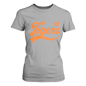Vintage Tiger T Shirt For Women - Varsity Name Script Vintage Sports Jersey Style TS10 Sport Gray Print Your Wear