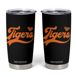 Vintage Tiger Tumbler Cup Varsity Name Script Vintage Sports Jersey Style TS10 Black Print Your Wear