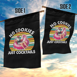 Santa Christmas In July Garden Flag No Cookies Just Cocktails Flamingo Summer Beach Hawaii TS10 Print Your Wear