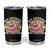 Santa Christmas In July Tumbler Cup No Cookies Just Cocktails Flamingo Summer Beach Hawaii TS10 Black Print Your Wear