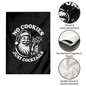 Funny Santa Christmas In July Garden Flag No Cookies Just Cocktails Summer Xmas TS10 Print Your Wear