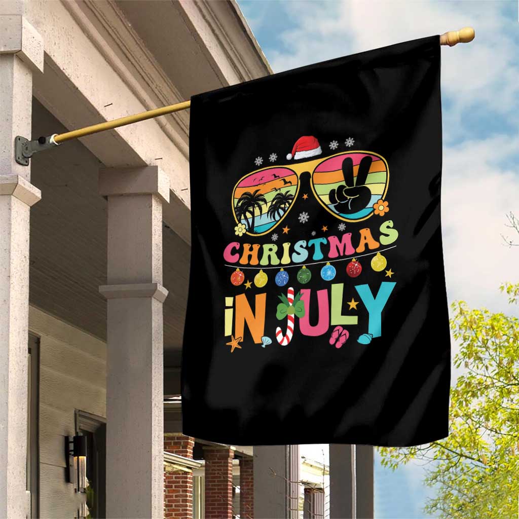 Sunglasses Beach Christmas in July Garden Flag Santa Summer Xmas TS10 Print Your Wear