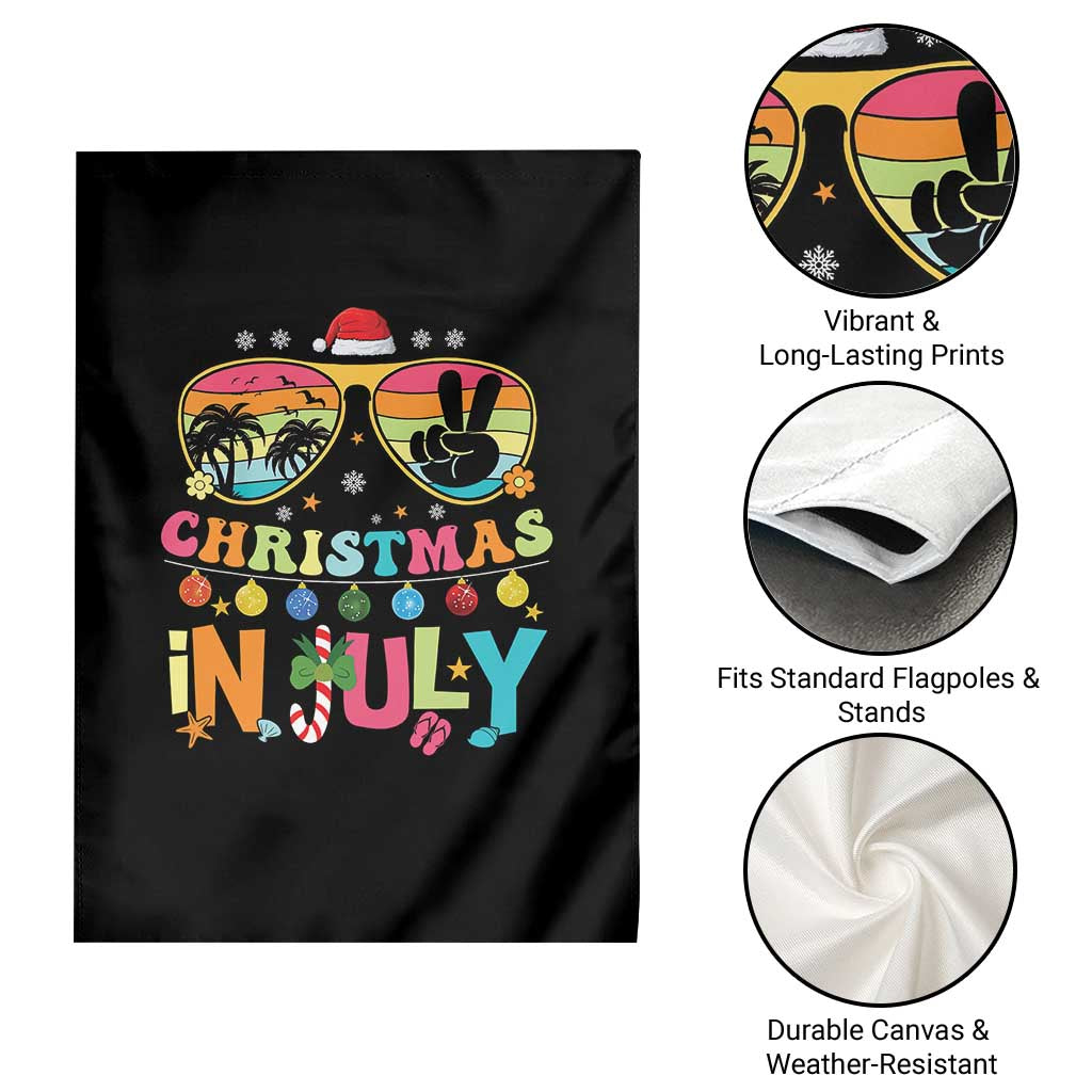 Sunglasses Beach Christmas in July Garden Flag Santa Summer Xmas TS10 Print Your Wear