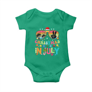 Sunglasses Beach Christmas in July Baby Onesie Santa Summer Xmas TS10 Irish Green Print Your Wear