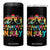 Sunglasses Beach Christmas in July 4 in 1 Can Cooler Tumbler Santa Summer Xmas TS10 One Size: 16 oz Black Print Your Wear