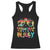 Sunglasses Beach Christmas in July Racerback Tank Top Santa Summer Xmas TS10 Black Print Your Wear