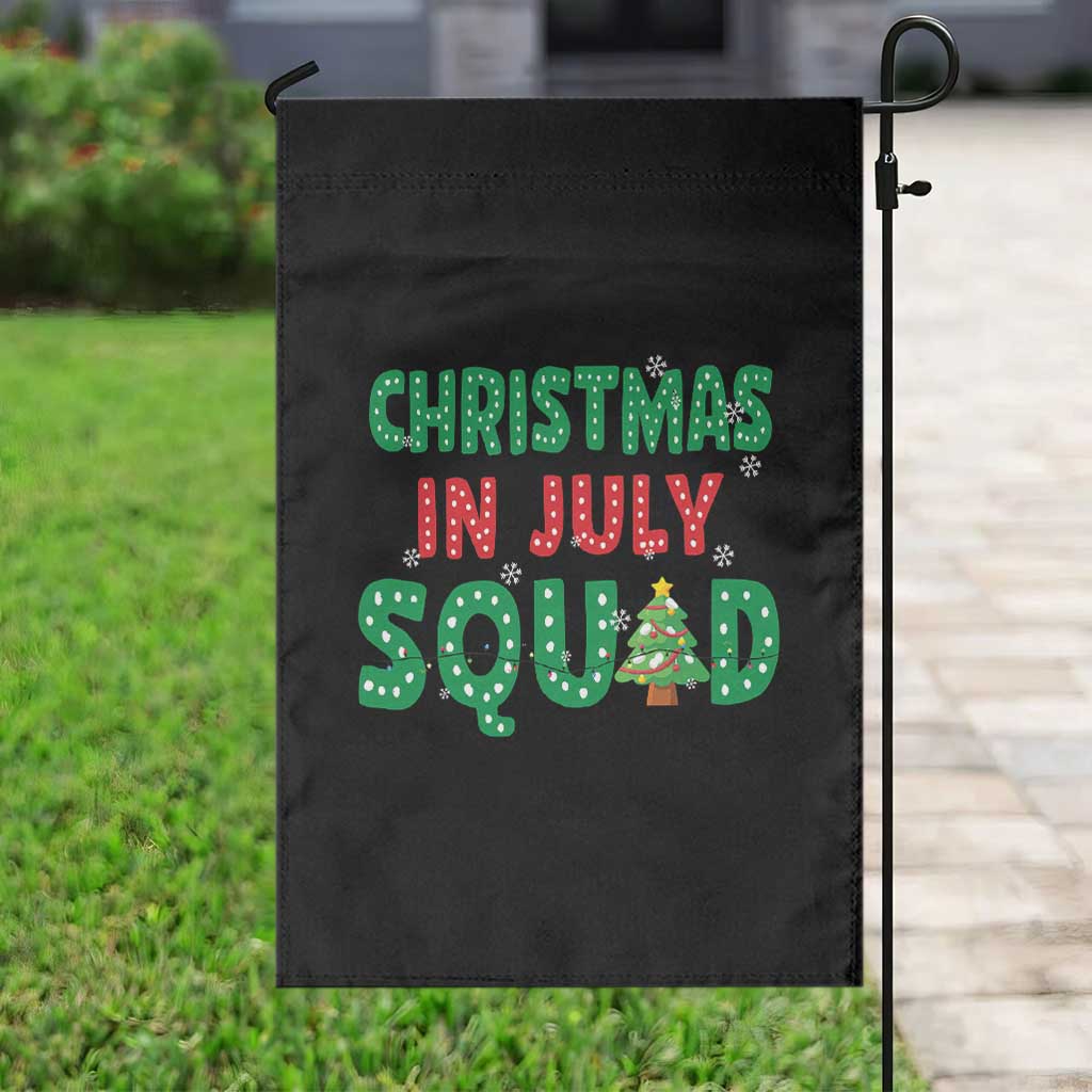 Christmas In July Squad Garden Flag Funny Summer Xmas TS10 Print Your Wear