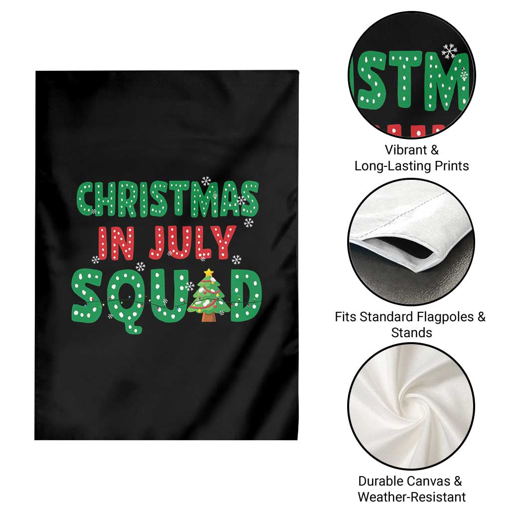 Christmas In July Squad Garden Flag Funny Summer Xmas TS10 Print Your Wear