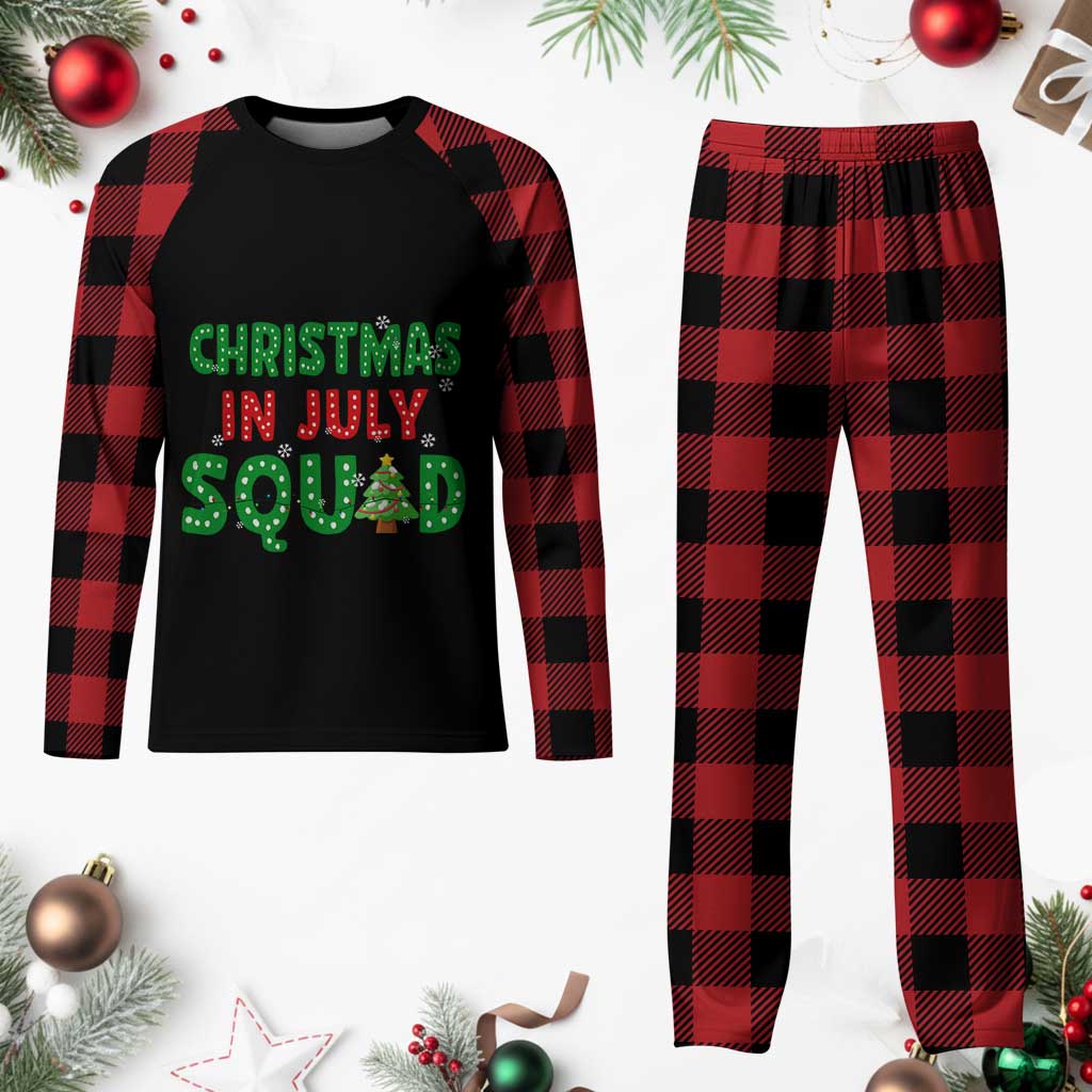 Christmas In July Squad Plaid Pajama Set Funny Summer Xmas TS10 Buffalo Plaid Print Your Wear