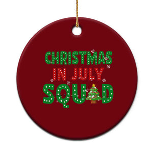 Xmas In July Squad Ceramic Ornament Funny Summer Xmas TS10 1pc Red Print Your Wear