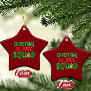 Xmas In July Squad Ceramic Ornament Funny Summer Xmas TS10 Print Your Wear