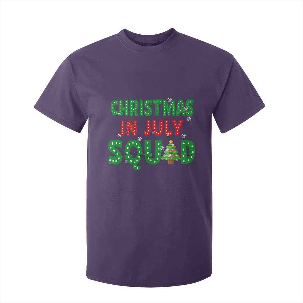 Christmas In July Squad T Shirt For Kid Funny Summer Xmas TS10 Purple Print Your Wear