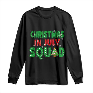Christmas In July Squad Long Sleeve Shirt Funny Summer Xmas TS10 Black Print Your Wear