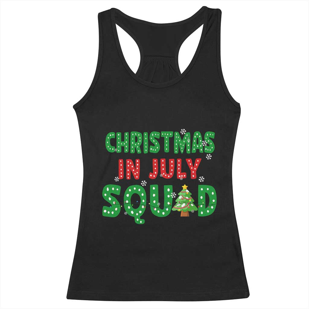 Christmas In July Squad Racerback Tank Top Funny Summer Xmas TS10 Black Print Your Wear