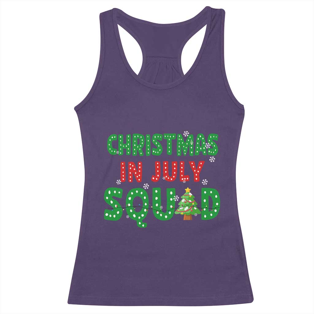Christmas In July Squad Racerback Tank Top Funny Summer Xmas TS10 Purple Print Your Wear