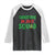 Christmas In July Squad Raglan Shirt Funny Summer Xmas TS10 Black White Print Your Wear